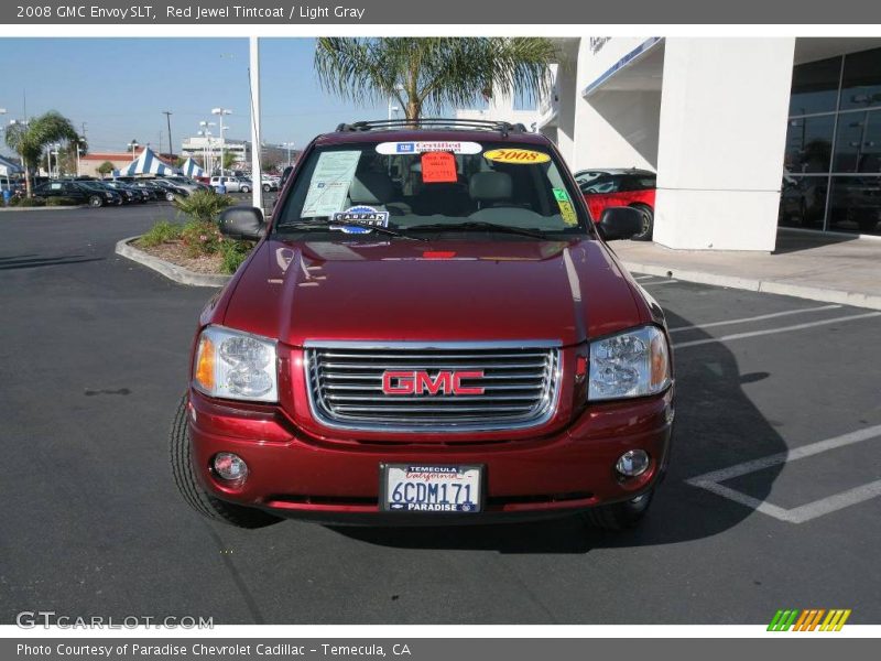 Red Jewel Tintcoat / Light Gray 2008 GMC Envoy SLT