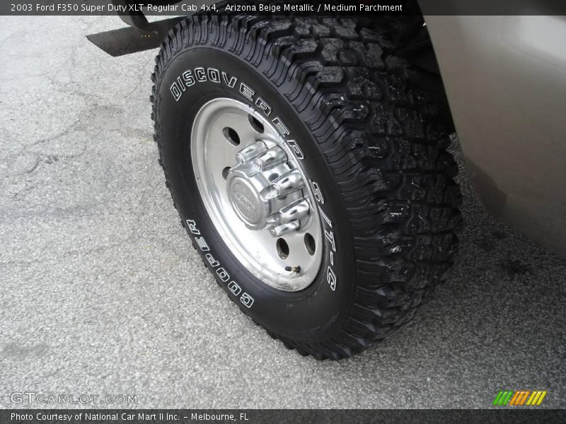 Arizona Beige Metallic / Medium Parchment 2003 Ford F350 Super Duty XLT Regular Cab 4x4