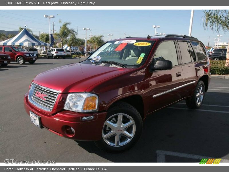 Red Jewel Tintcoat / Light Gray 2008 GMC Envoy SLT