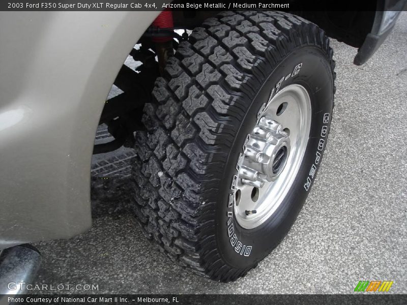 Arizona Beige Metallic / Medium Parchment 2003 Ford F350 Super Duty XLT Regular Cab 4x4