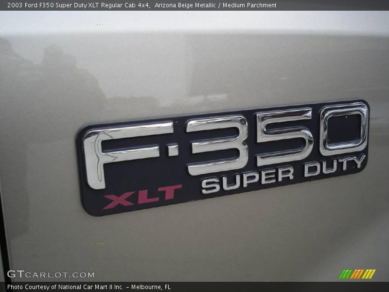 Arizona Beige Metallic / Medium Parchment 2003 Ford F350 Super Duty XLT Regular Cab 4x4
