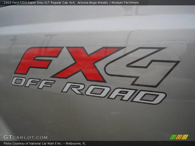 Arizona Beige Metallic / Medium Parchment 2003 Ford F350 Super Duty XLT Regular Cab 4x4