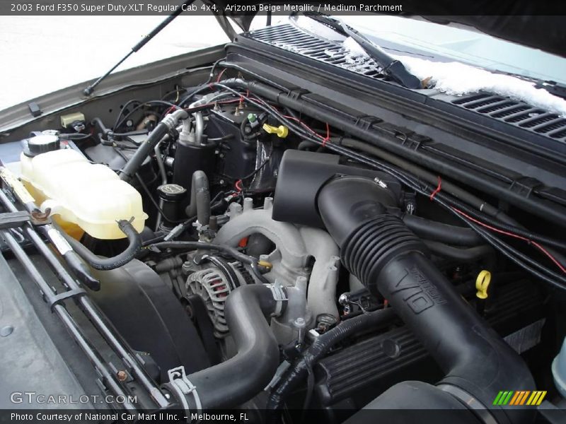 Arizona Beige Metallic / Medium Parchment 2003 Ford F350 Super Duty XLT Regular Cab 4x4