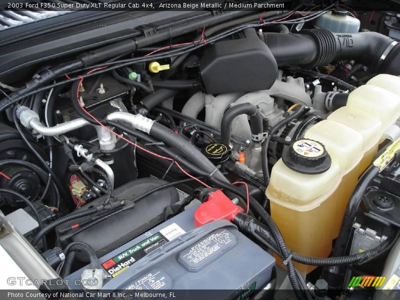 Arizona Beige Metallic / Medium Parchment 2003 Ford F350 Super Duty XLT Regular Cab 4x4