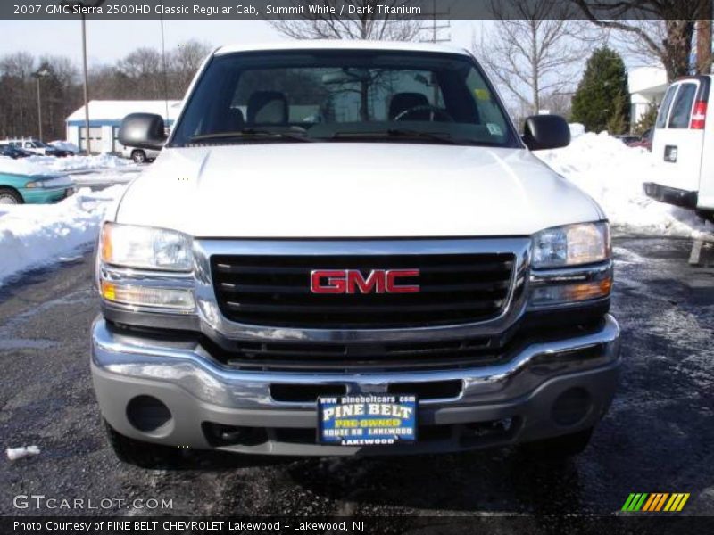 Summit White / Dark Titanium 2007 GMC Sierra 2500HD Classic Regular Cab