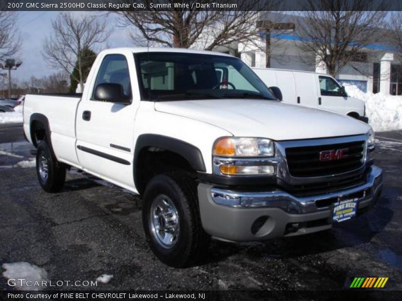 Summit White / Dark Titanium 2007 GMC Sierra 2500HD Classic Regular Cab