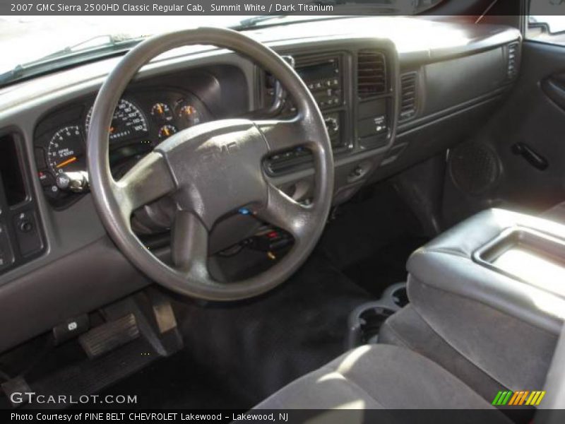 Summit White / Dark Titanium 2007 GMC Sierra 2500HD Classic Regular Cab