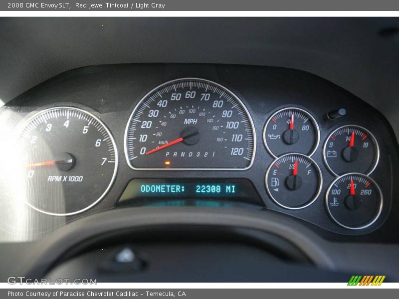 Red Jewel Tintcoat / Light Gray 2008 GMC Envoy SLT