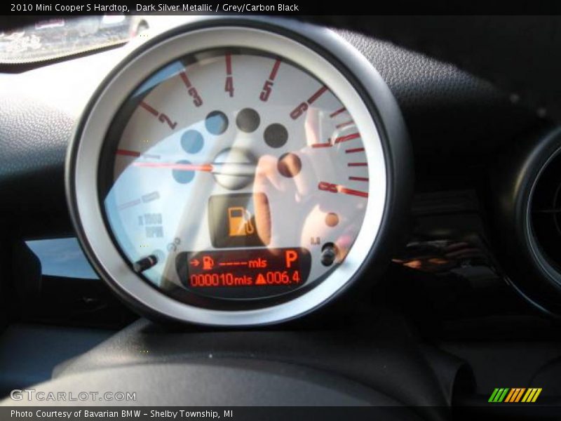 Dark Silver Metallic / Grey/Carbon Black 2010 Mini Cooper S Hardtop
