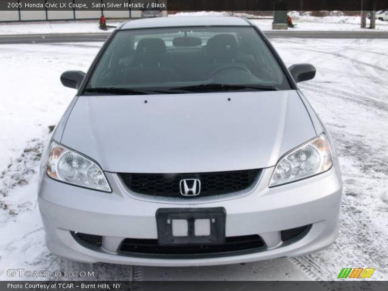 Satin Silver Metallic / Black 2005 Honda Civic LX Coupe