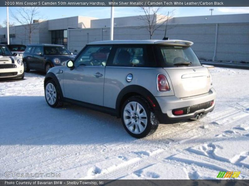 White Silver Metallic / Camden Tech White Leather/Carbon Black 2010 Mini Cooper S Camden 50th Anniversary Hardtop