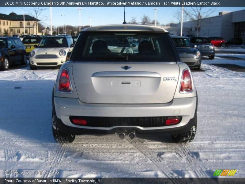 White Silver Metallic / Camden Tech White Leather/Carbon Black 2010 Mini Cooper S Camden 50th Anniversary Hardtop