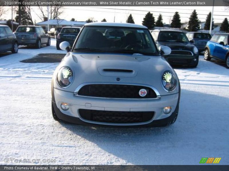 White Silver Metallic / Camden Tech White Leather/Carbon Black 2010 Mini Cooper S Camden 50th Anniversary Hardtop