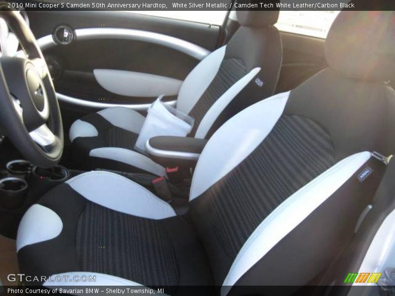 White Silver Metallic / Camden Tech White Leather/Carbon Black 2010 Mini Cooper S Camden 50th Anniversary Hardtop