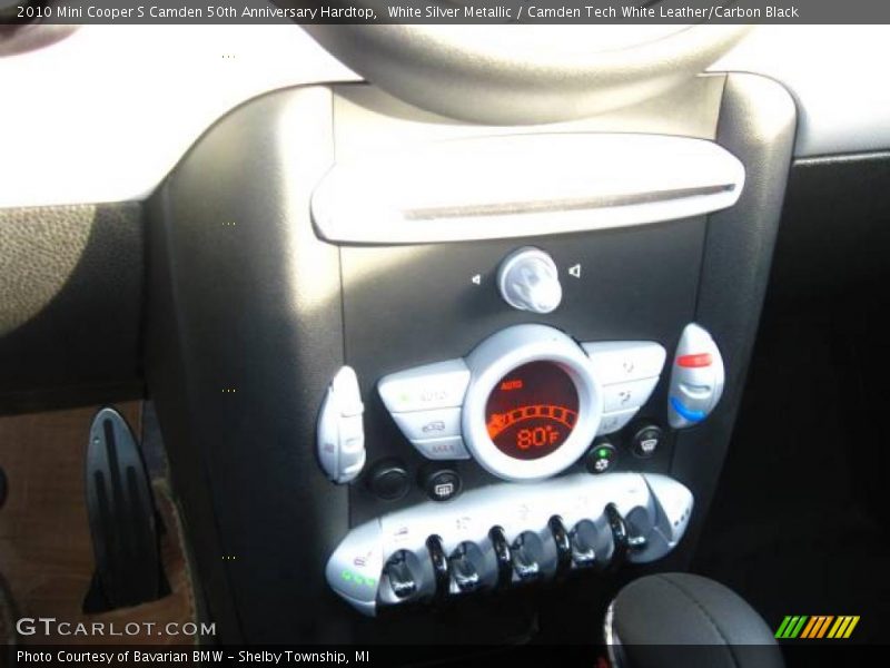 White Silver Metallic / Camden Tech White Leather/Carbon Black 2010 Mini Cooper S Camden 50th Anniversary Hardtop