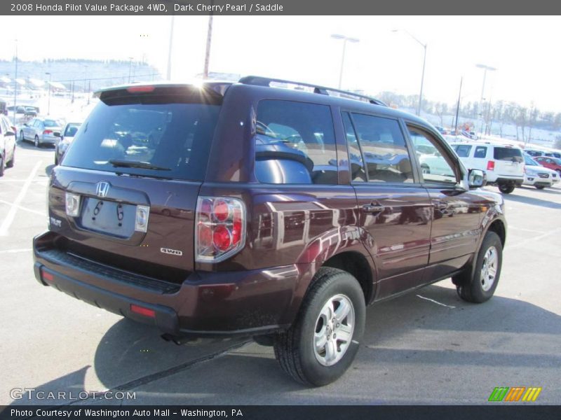 Dark Cherry Pearl / Saddle 2008 Honda Pilot Value Package 4WD