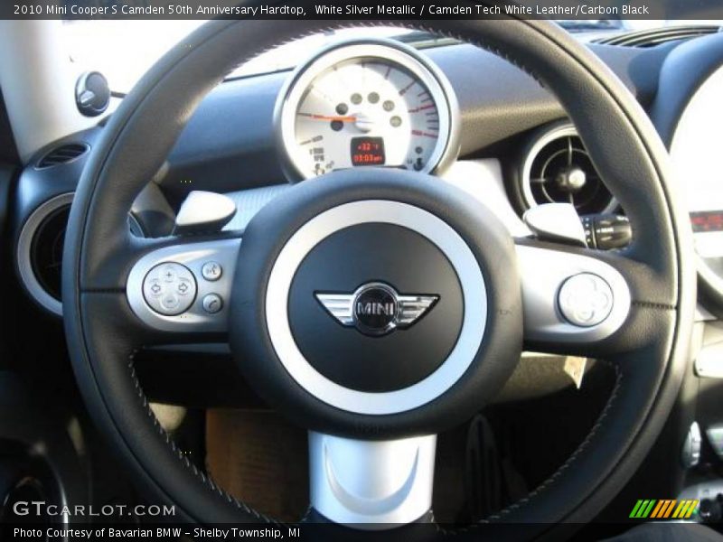 White Silver Metallic / Camden Tech White Leather/Carbon Black 2010 Mini Cooper S Camden 50th Anniversary Hardtop