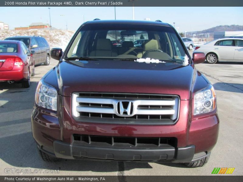 Dark Cherry Pearl / Saddle 2008 Honda Pilot Value Package 4WD