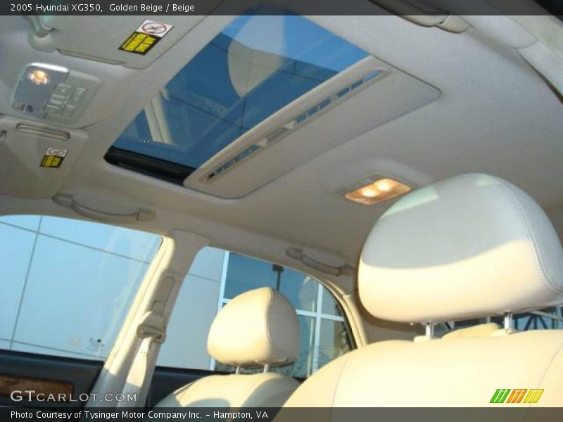 Golden Beige / Beige 2005 Hyundai XG350