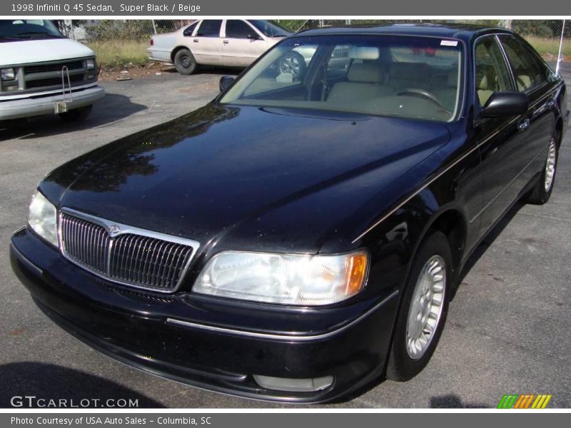 Super Black / Beige 1998 Infiniti Q 45 Sedan