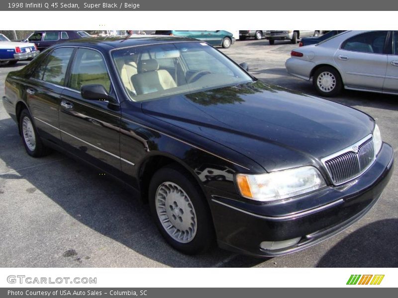 Super Black / Beige 1998 Infiniti Q 45 Sedan