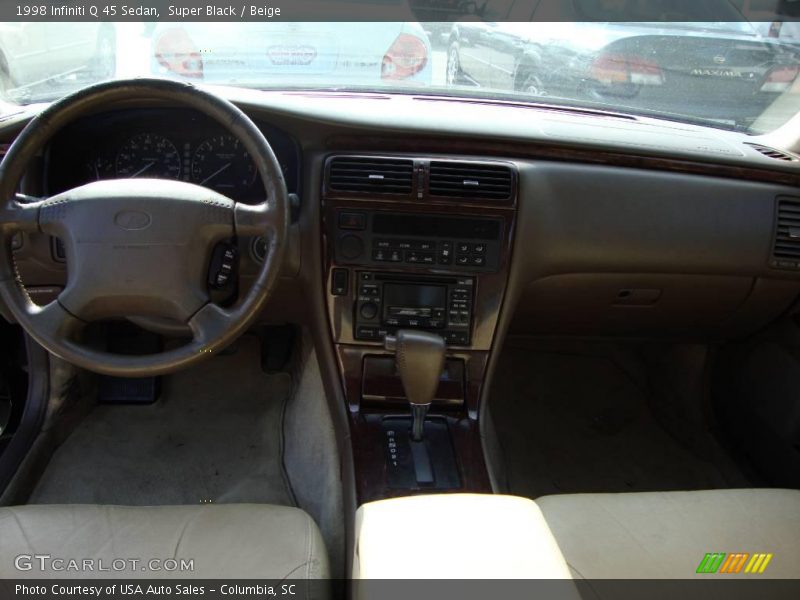 Super Black / Beige 1998 Infiniti Q 45 Sedan