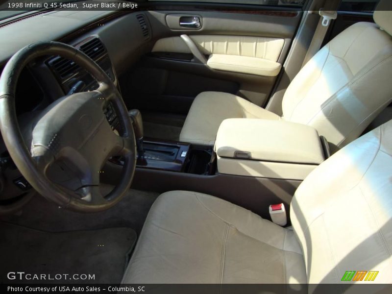 Super Black / Beige 1998 Infiniti Q 45 Sedan