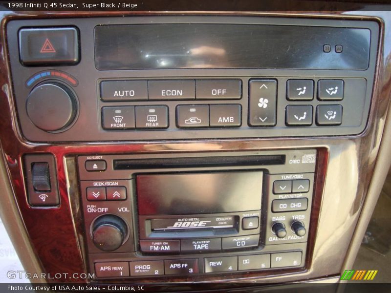 Super Black / Beige 1998 Infiniti Q 45 Sedan