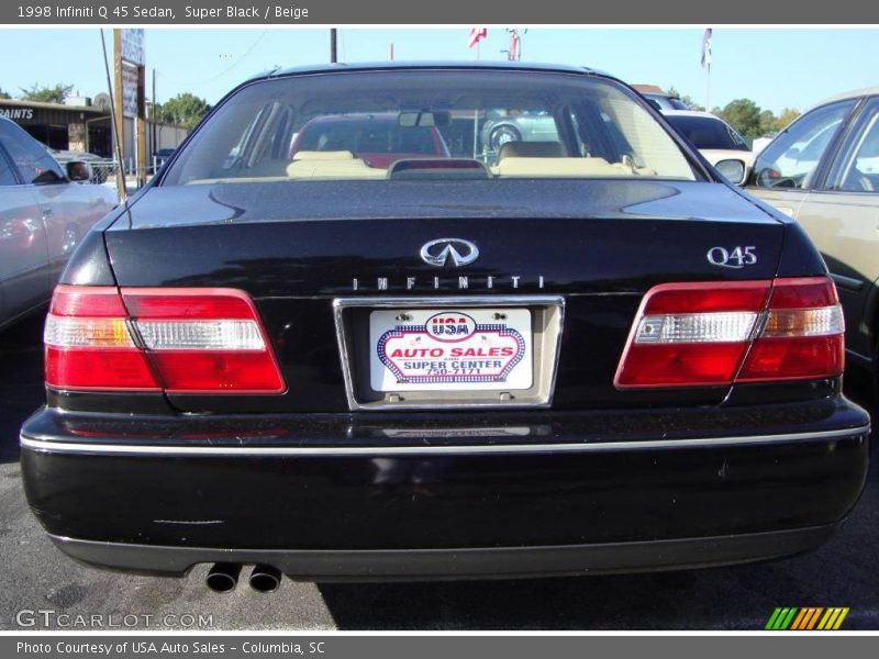 Super Black / Beige 1998 Infiniti Q 45 Sedan