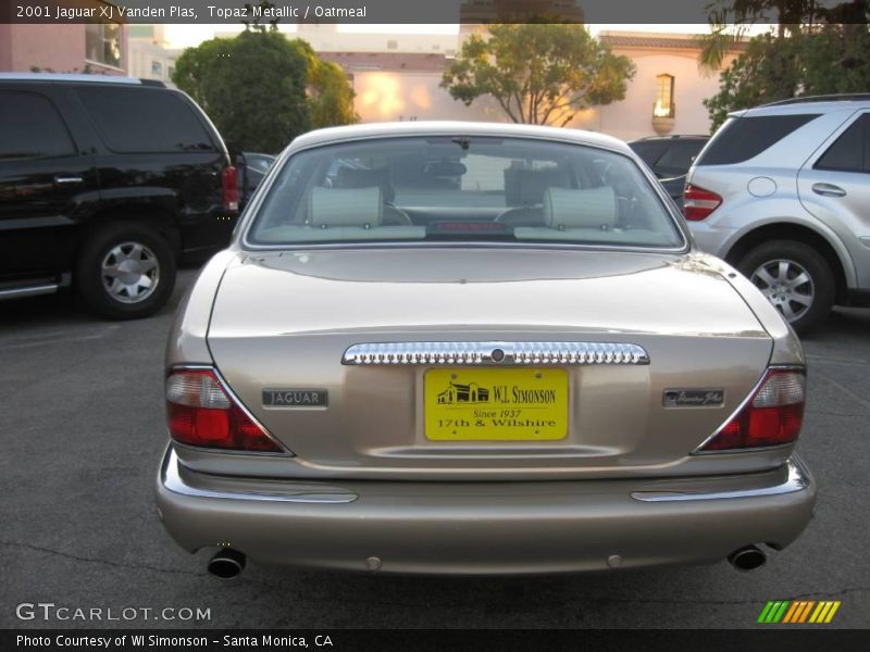 Topaz Metallic / Oatmeal 2001 Jaguar XJ Vanden Plas