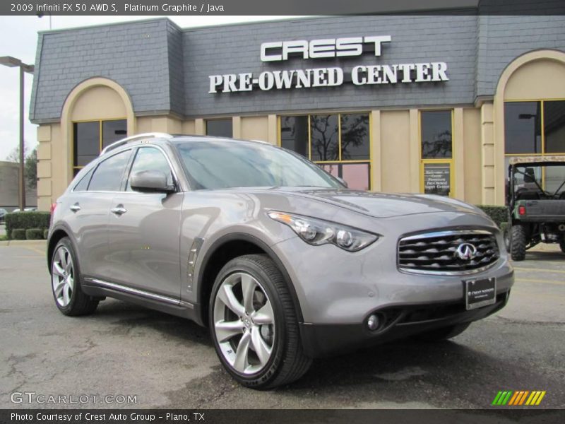 Platinum Graphite / Java 2009 Infiniti FX 50 AWD S