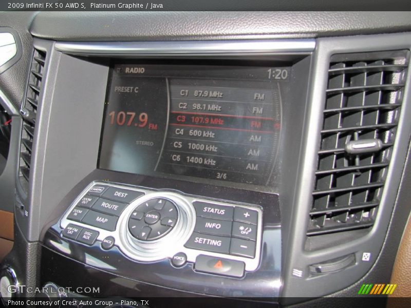 Platinum Graphite / Java 2009 Infiniti FX 50 AWD S