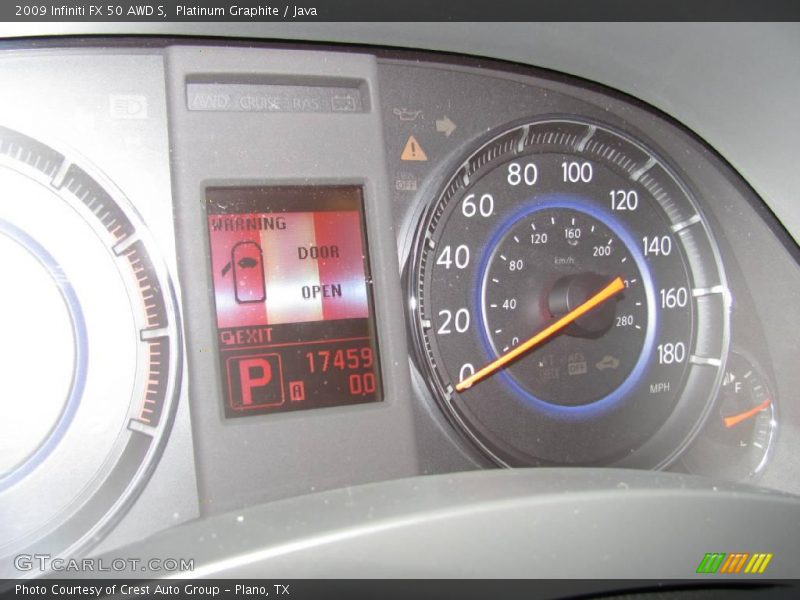 Platinum Graphite / Java 2009 Infiniti FX 50 AWD S