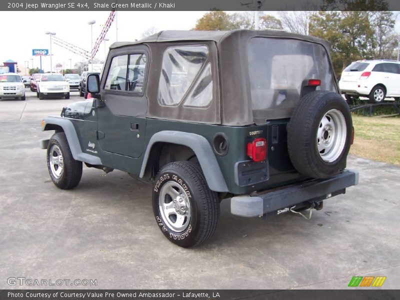 Shale Green Metallic / Khaki 2004 Jeep Wrangler SE 4x4