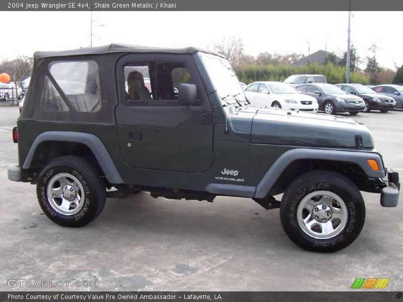 Shale Green Metallic / Khaki 2004 Jeep Wrangler SE 4x4