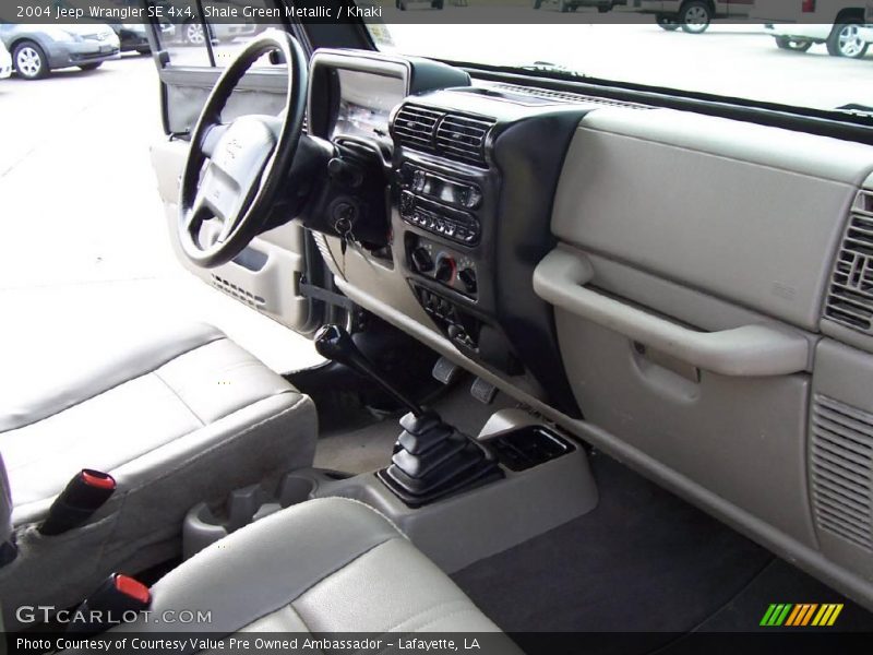 Shale Green Metallic / Khaki 2004 Jeep Wrangler SE 4x4