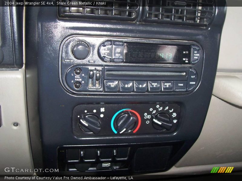 Shale Green Metallic / Khaki 2004 Jeep Wrangler SE 4x4