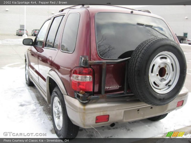 Pepper Red / Brown 2002 Kia Sportage 4x4