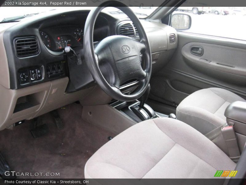 Pepper Red / Brown 2002 Kia Sportage 4x4