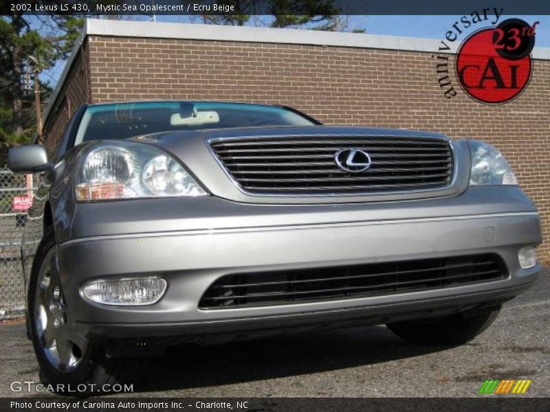 Mystic Sea Opalescent / Ecru Beige 2002 Lexus LS 430