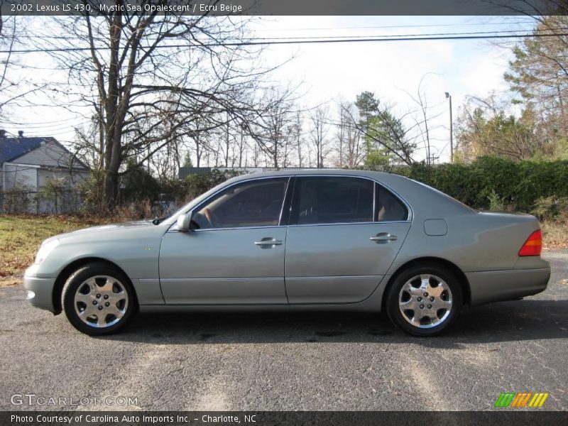 Mystic Sea Opalescent / Ecru Beige 2002 Lexus LS 430