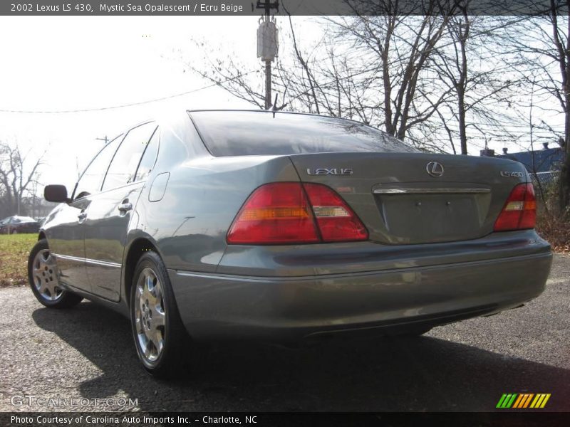 Mystic Sea Opalescent / Ecru Beige 2002 Lexus LS 430