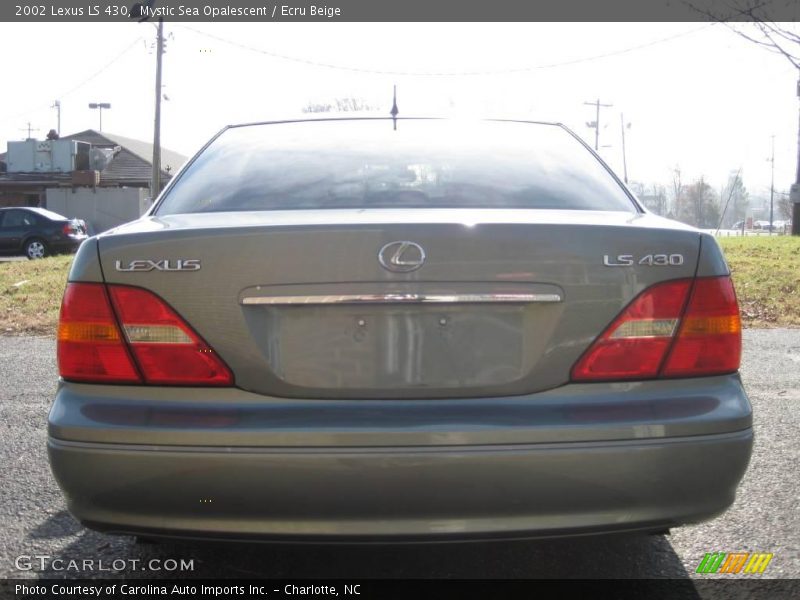 Mystic Sea Opalescent / Ecru Beige 2002 Lexus LS 430