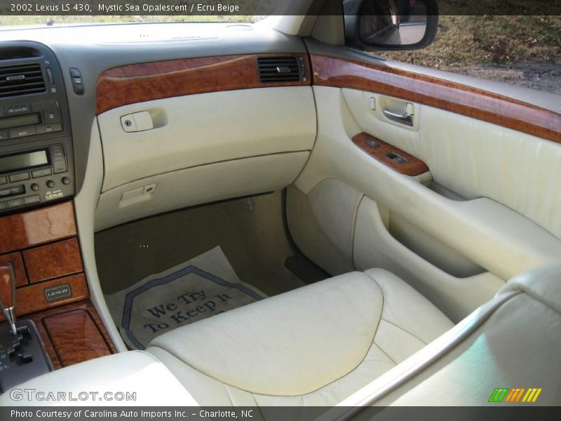 Mystic Sea Opalescent / Ecru Beige 2002 Lexus LS 430