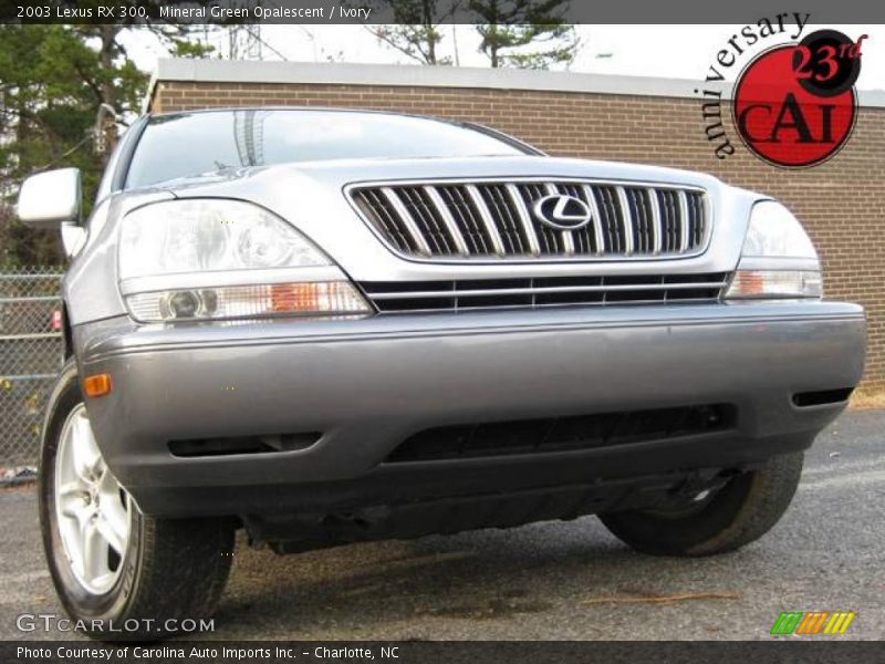 Mineral Green Opalescent / Ivory 2003 Lexus RX 300