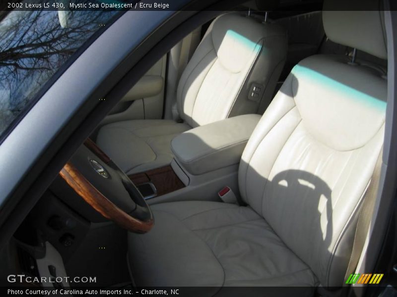 Mystic Sea Opalescent / Ecru Beige 2002 Lexus LS 430