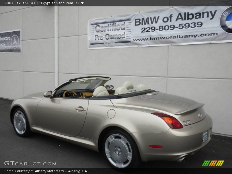 Egyptian Sand Pearl / Ecru 2004 Lexus SC 430