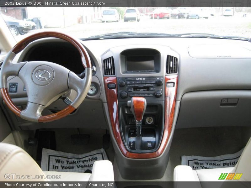 Mineral Green Opalescent / Ivory 2003 Lexus RX 300