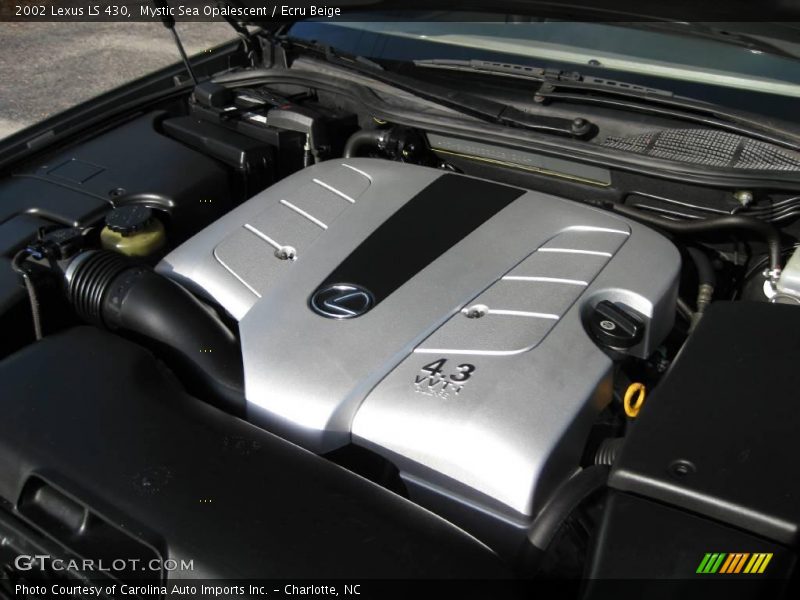 Mystic Sea Opalescent / Ecru Beige 2002 Lexus LS 430