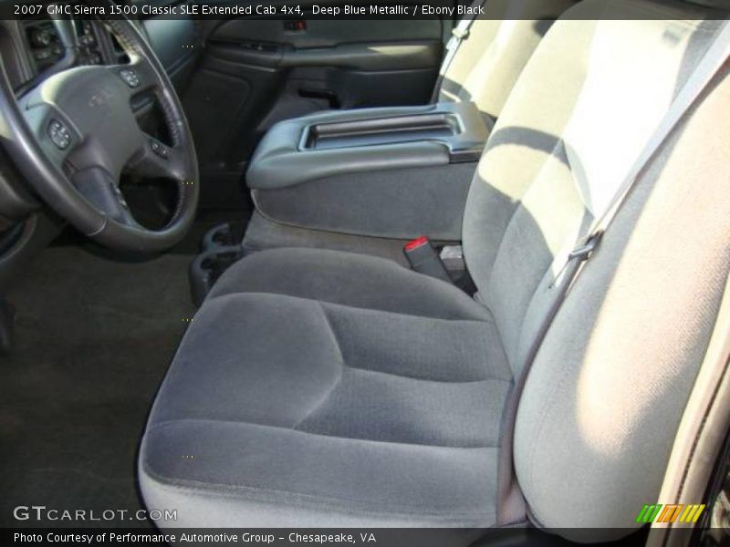 Deep Blue Metallic / Ebony Black 2007 GMC Sierra 1500 Classic SLE Extended Cab 4x4